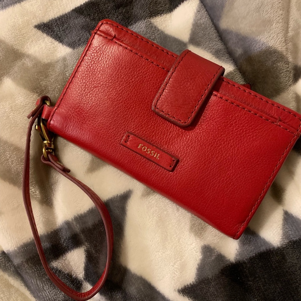 Fossil phone case/wallet/wristlet